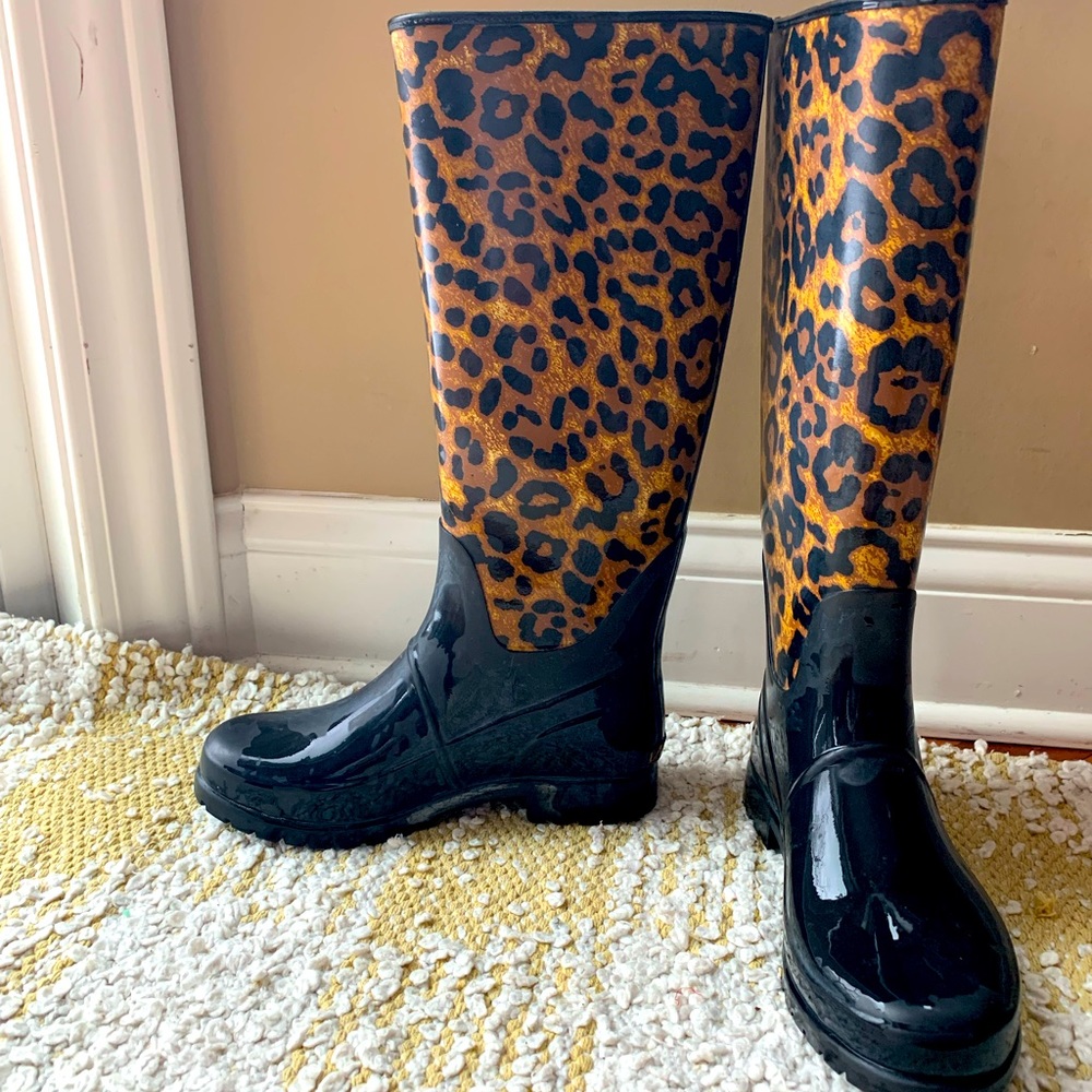 Lauren Ralph Lauren tall rain boots.